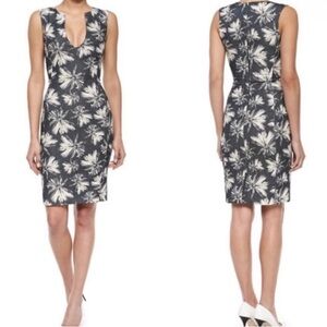 L’Agence Palm Tree Printed Knee-Length Dress